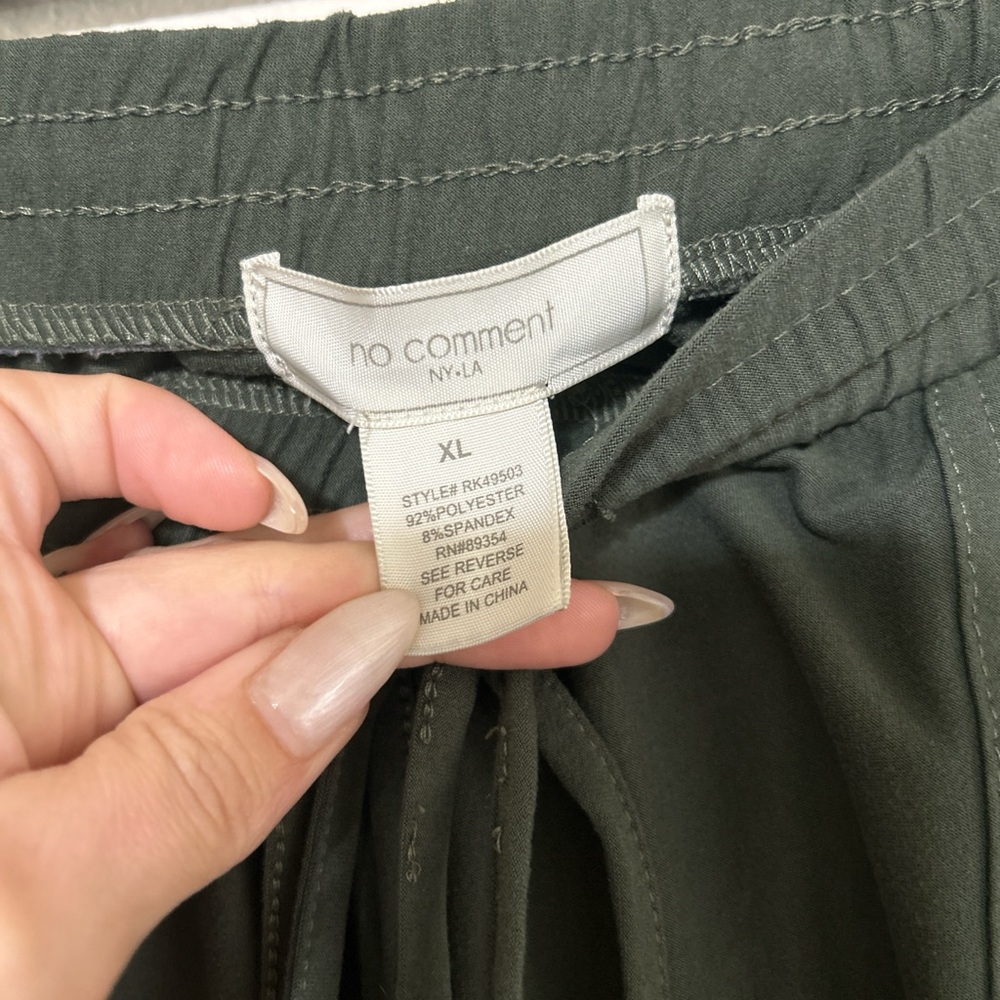 Olive Green Women's Joggers - Picture 2 of 5